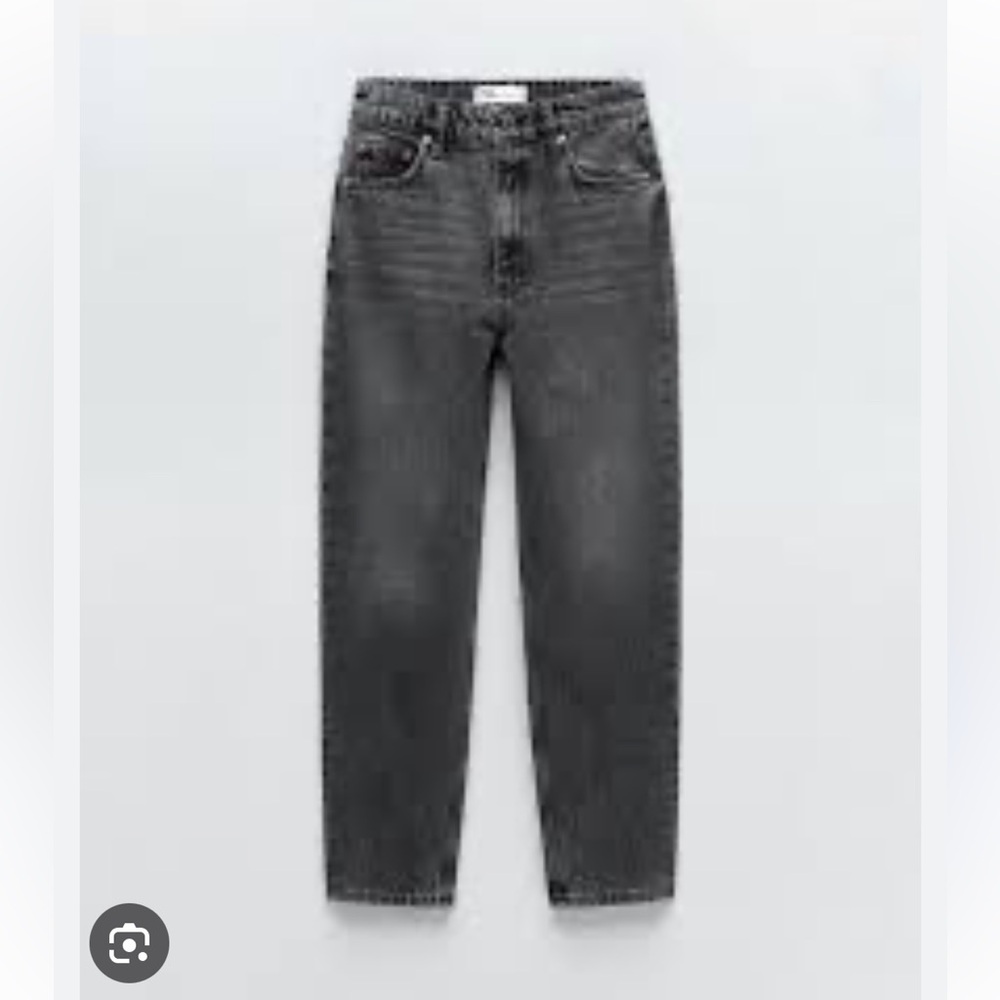 Zara Charcoal Mom Jeans 80’s Fit Size 8